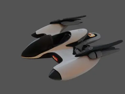 Futuristic AeroGlide 3D model