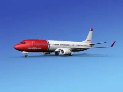 Boeing 737-900ER Norwegian Air 3D model