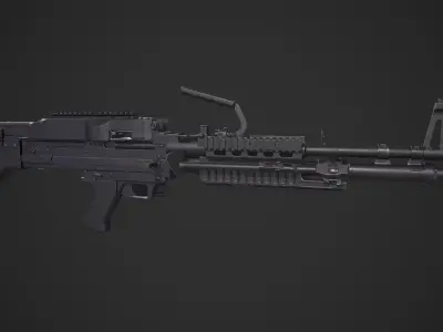 M60 E4 Variant Low-poly 3D model