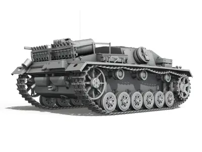 StuG III - Ausfuerung D  3D model