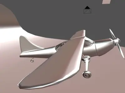 small plane light aircraft Piper Aircraft Low-poly 3D model