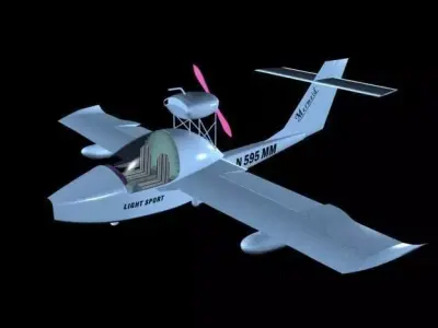 Mermaid Sport Aircraft 3D model