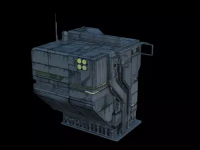 Cyberpunk Building 3 Low-poly 3D model purchase