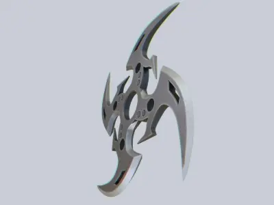 Shuriken Low-poly 3D model