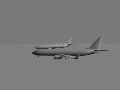 Boeing 737 Family Free low-poly 3D model