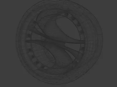 Galson Drug-C Wide JDM Wheel Low-poly 3D model