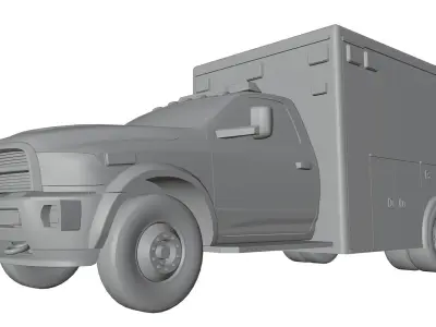 Ambulance truck 3D model