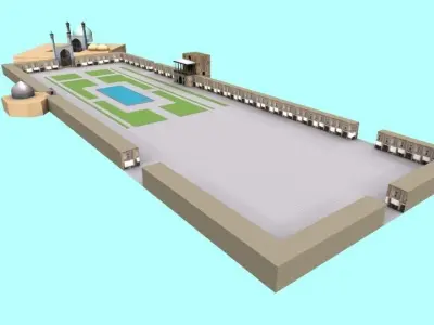 Naqshe Jahan Low-poly 3D model