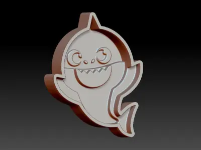Shark toy mold Free 3D print model