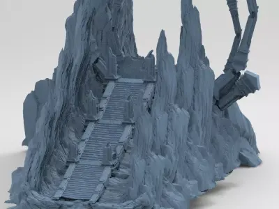 Himalayas mountain trail 3D model