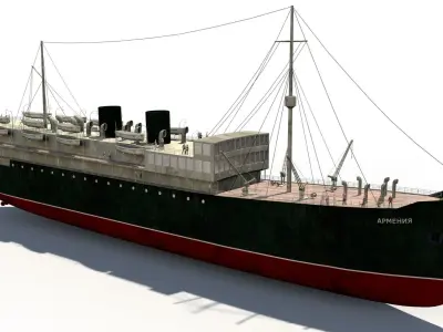 ship Armenia Low-poly 3D model