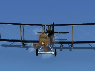 Airco DH-4 Bomber US Marines 3D model