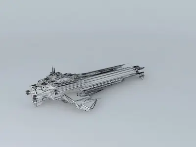 Frontier Class Strike Carrier LC 85F 3D model