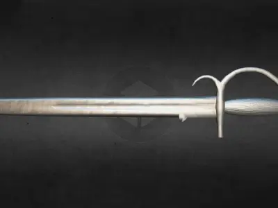 Genoese naval boarding sword Free low-poly 3D model