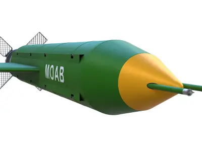 GBU 43B Massive Ordnance Air Blast  Low-poly 3D model