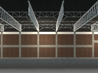 Factory in section cut 24i02 3D model