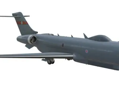 Raytheon - RAF SENTINEL R1 - ZJ693 - Airborne Stand-off Radar - Low-poly 3D model