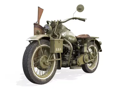 Harley-Davidson WLA 42 3D model