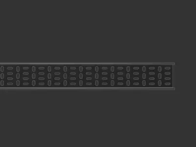 Cable Tray 100mm x 3000mm TYPE1 3D model