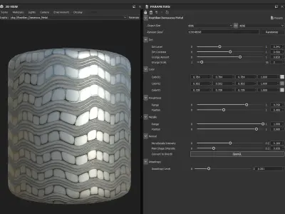 Damascus Metal Pack - PBR - SBSAR Texture