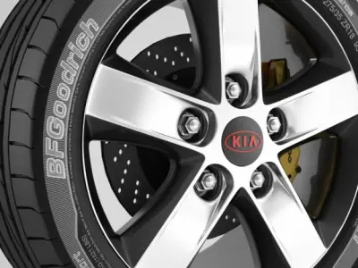 Wheel Kia 1 3D model