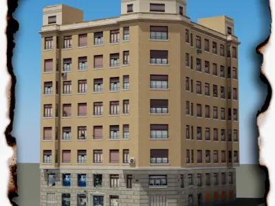 Building Collection 85-88 Low-poly 3D model