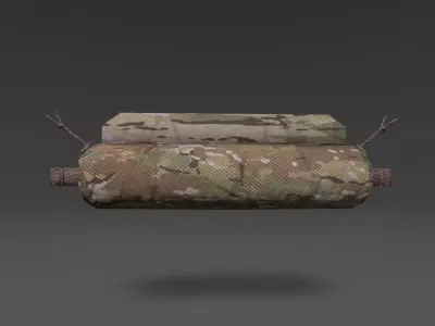 IFAK Trauma Roll Military Medical First Aid Kit Pouch Low-poly 3D model