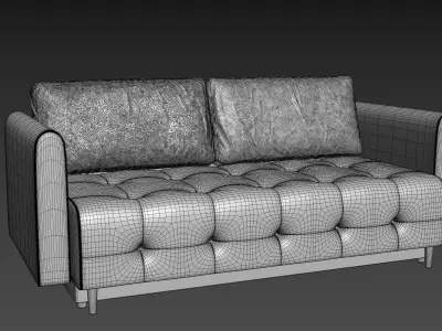  Sofa 3D model Track Arm Sofa Free 3D model