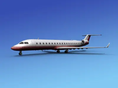 Bombardier CRJ700 Corporate 2 3D model