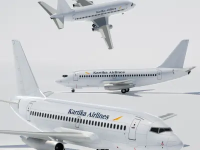 737 200 Collection Eight Oceania Airlines 3D model