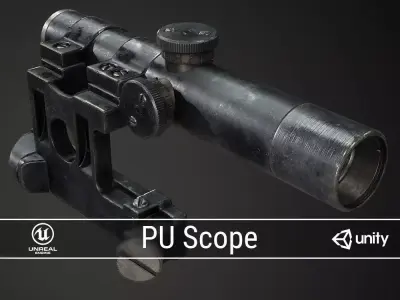 PBR PU Scope Low-poly 3D model