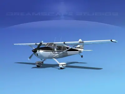 Cessna 170 V05 3D model