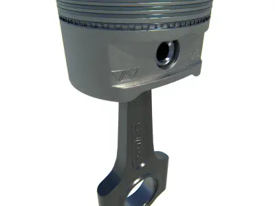 Piston engine 3D model