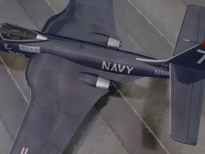 McDonnell F2H-2 Banshee 3D model