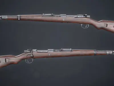 PBR Mauser Karabiner 98k Low-poly 3D model