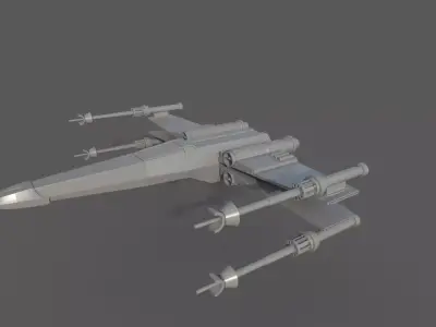 X-wing star wars x - fighter 3D model