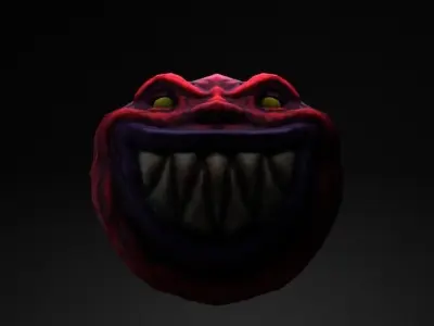 Hell Monster Low Poly Version 3D model