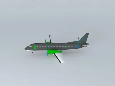 FlyRoyal SAAB 340 Free 3D model