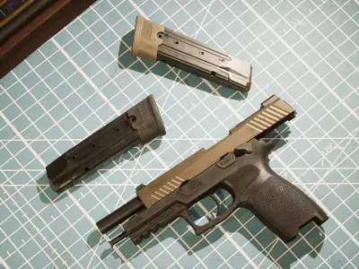 SIG P320 M17 Low-poly 3D model