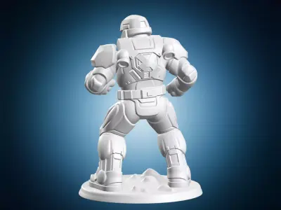 Space Marine Armor Miniature Figure 3D print model