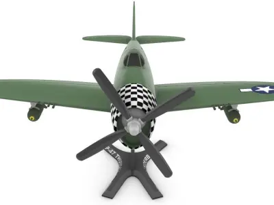 P-47 Thunderbolt 3D print model