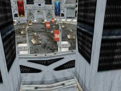 round castle Low-poly 3D model