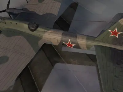 Petlyakov PE-8 - TB-7 or AN-42 3D model