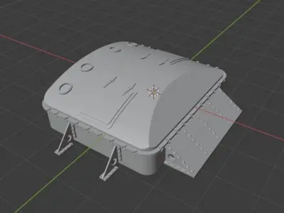 RMS Titanic cargo hatch 3D model