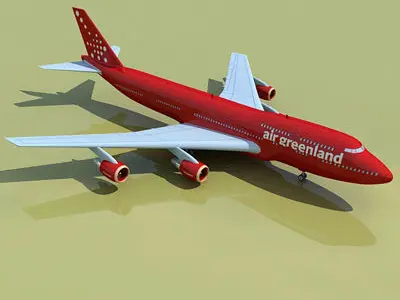 GreenLand Airlines 3D model
