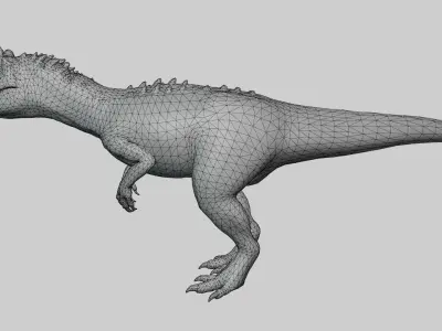 Allosaurus Dinosaur Low-poly 3D model