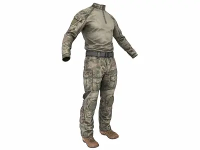 MILITARY Game Ready Crye G3 Uniform  Low-poly 3D model
