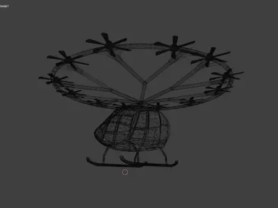 Volocopter passenger drone 3D model