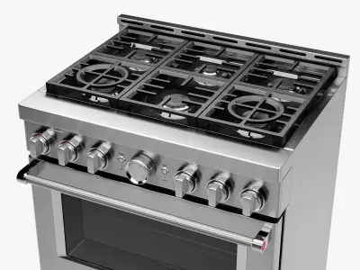 KitchenAid Gas Range 3D model