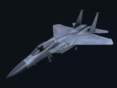Asset - Army - F15 Eagle 3D MODEL Low-poly 3D model